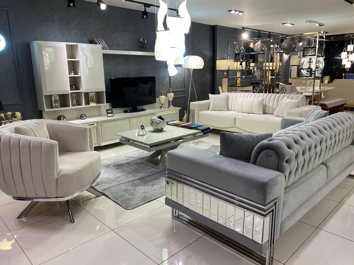 Modern Glam Living Room Set