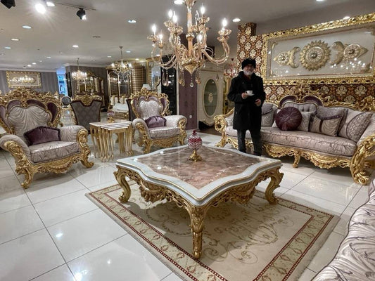 Elegant Baroque Style Living Room Set