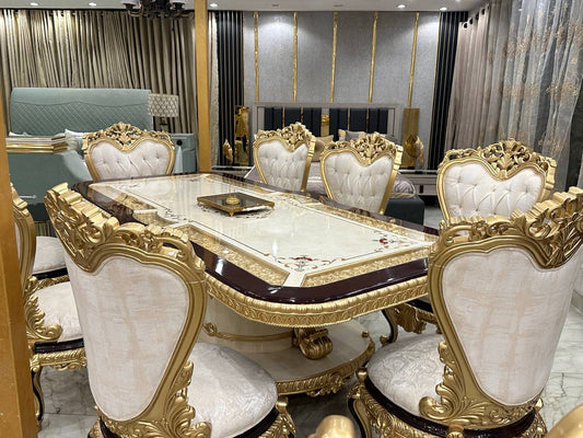 Luxurious Golden Dining Set