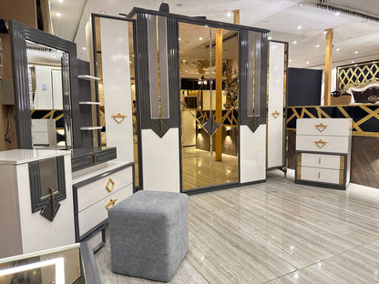 Modern Luxury Bed with Storage and Nightstand
