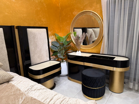 Elegant Modern Bed Set with Nightstands