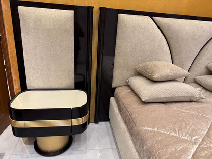 Elegant Modern Bed Set with Nightstands