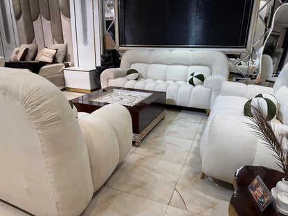 Elegant Contemporary Sofa Set with Coffee Table