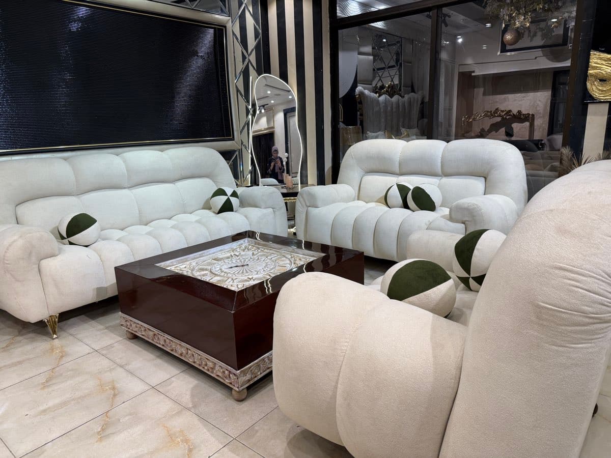 Elegant Contemporary Sofa Set with Coffee Table