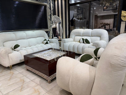Elegant Contemporary Sofa Set with Coffee Table