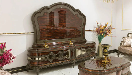 Bendy Burgundy Classic Tv Unit