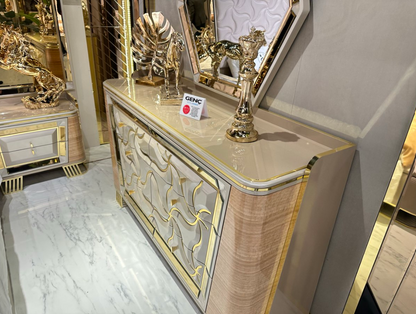 Golden Serpentine Bed