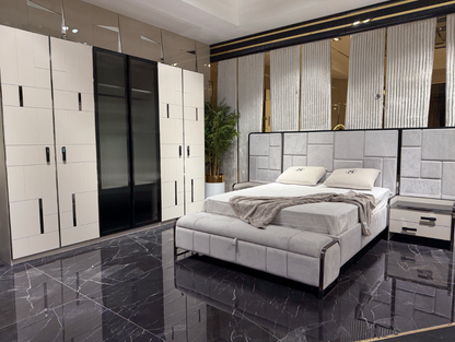Monochrome Mosaic Bed
