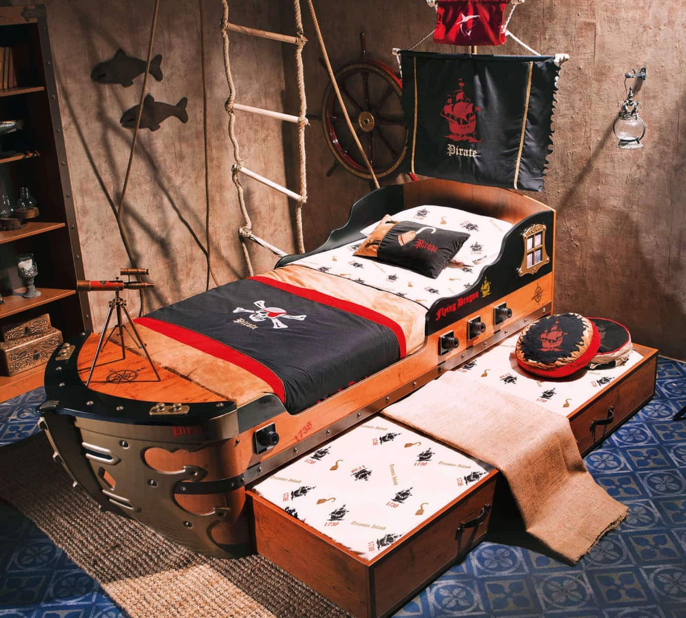 Pirate Adventure Kids Bedroom Set