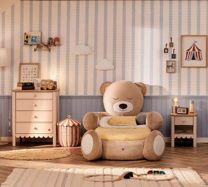 Cozy Bear-Themed Toddler Bed