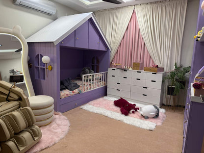 Charming Purple Playhouse Bed