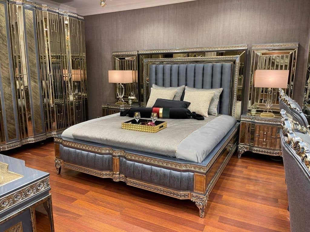 Luxury Upholstered King Bed Set