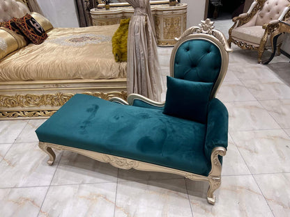 Luxury Vintage Gold and Velvet Bedroom Set