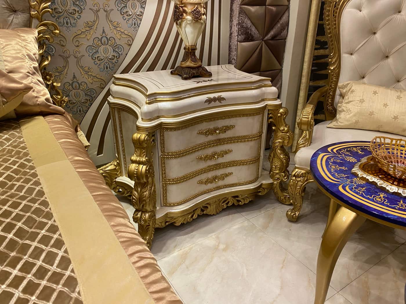Luxurious Golden Bedroom Set