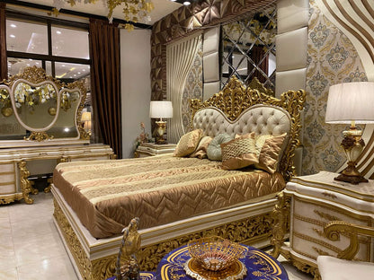 Luxurious Golden Bedroom Set