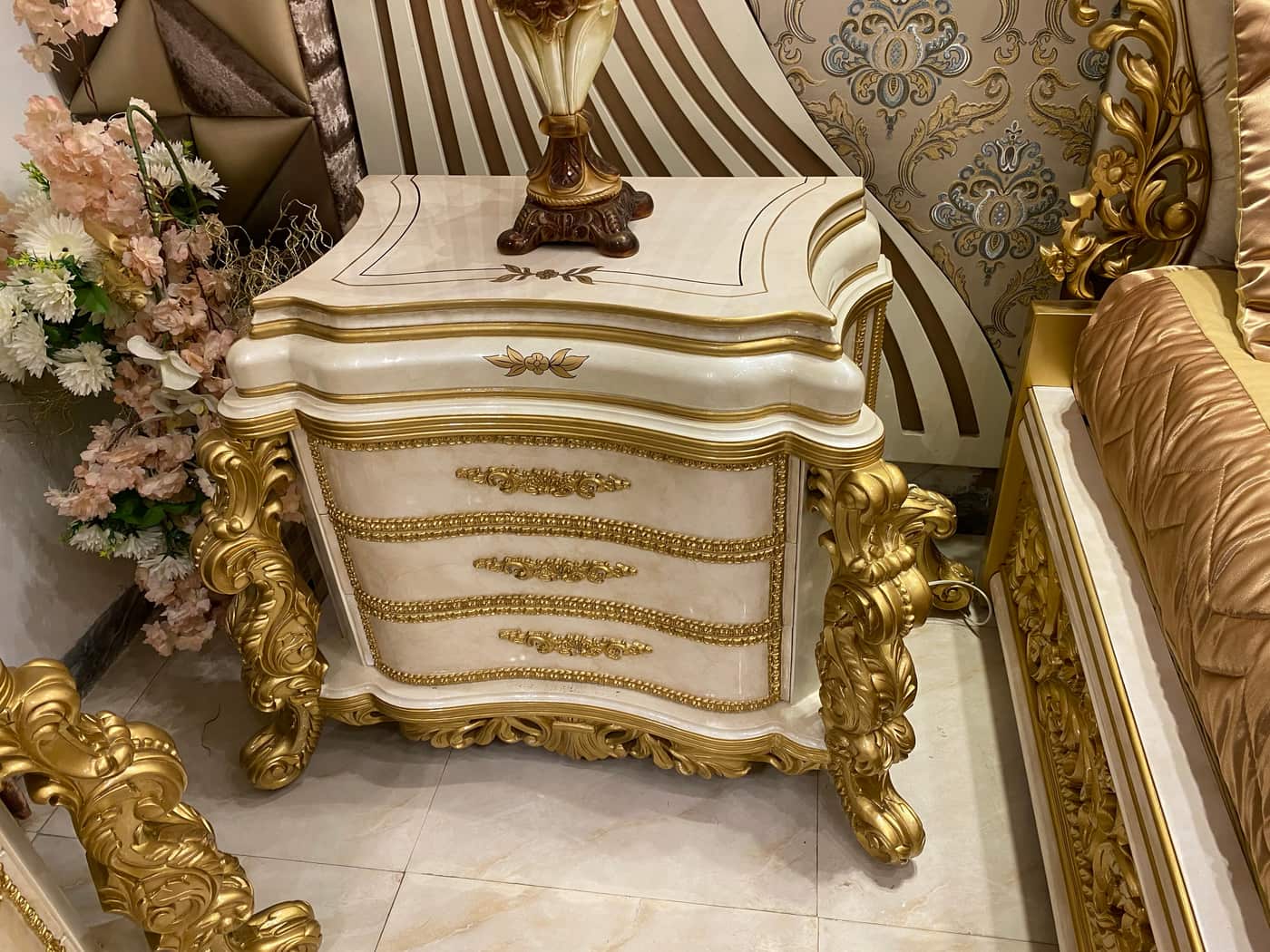 Luxurious Golden Bedroom Set