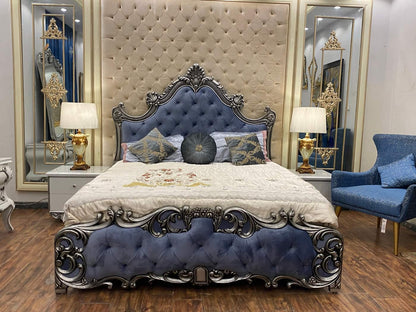 Luxurious Upholstered King Size Bed Set