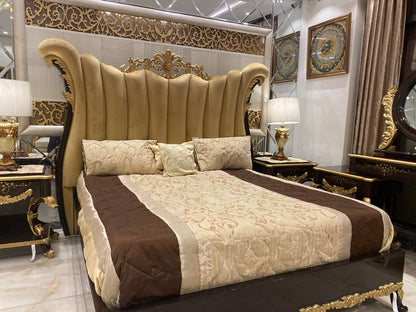 Luxurious Gold Accented Bedroom Set