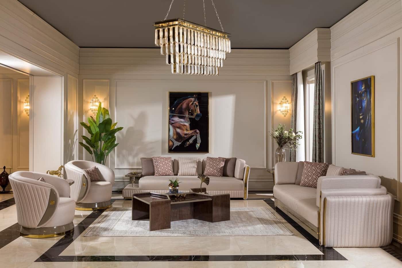 Luxurious Modern Living Room Set