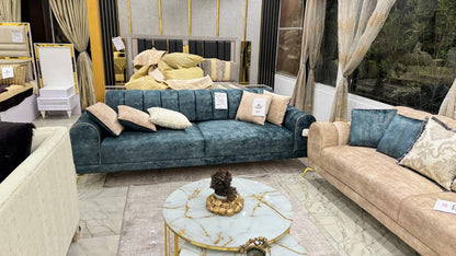 Elegant Sofa Set with Accent Chairs