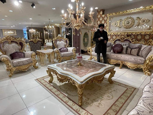 Elegant Baroque Style Living Room Set