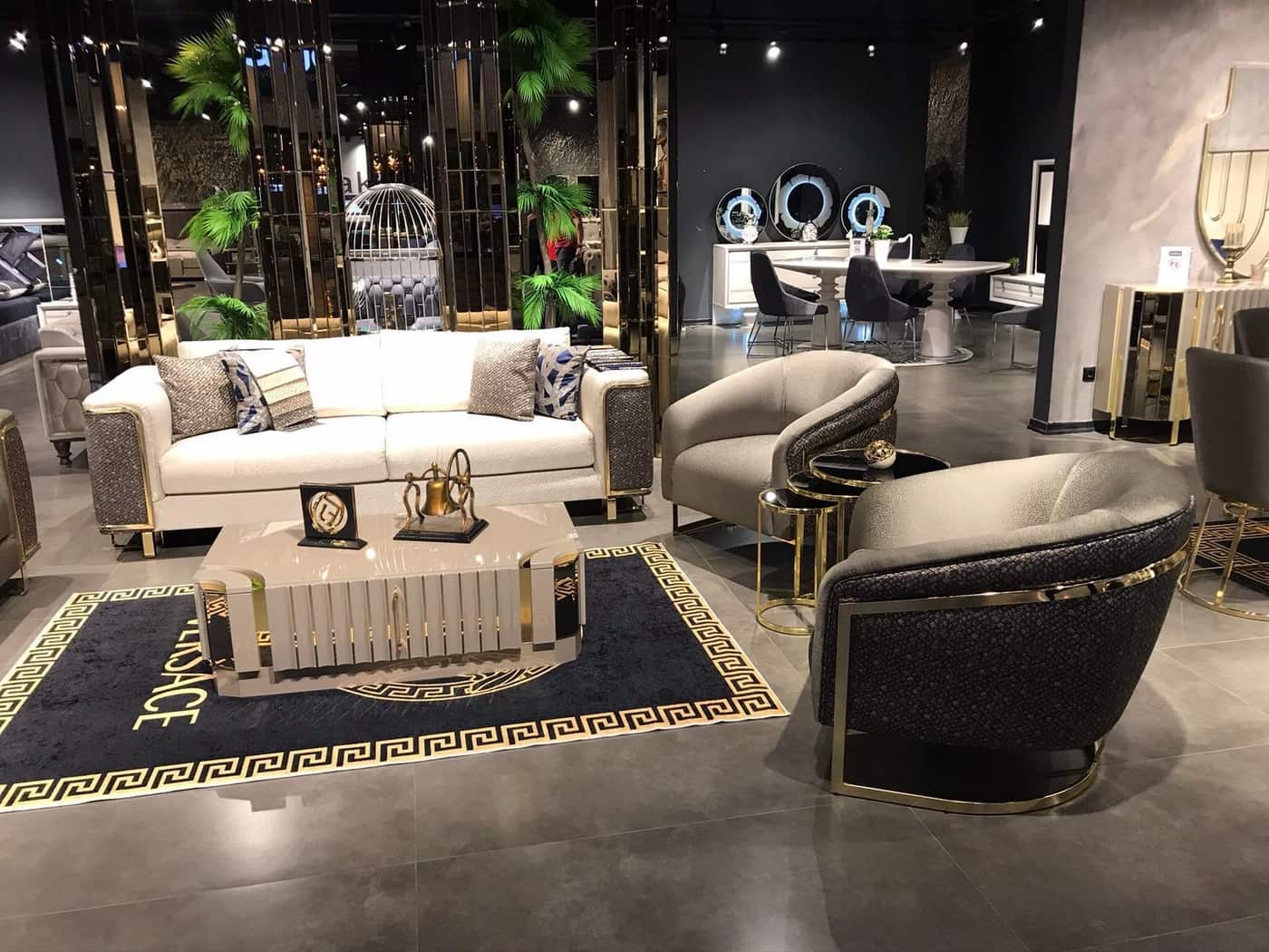 Luxurious Versace-Inspired Living Room Set