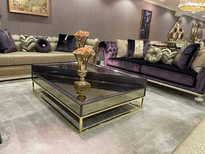 Luxurious Velvet Chesterfield Sofa with Decorative Cushions