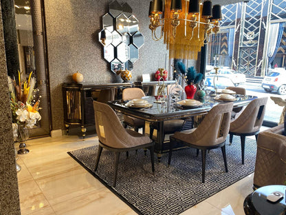 Elegant Modern Dining Set with Luxurious Finish