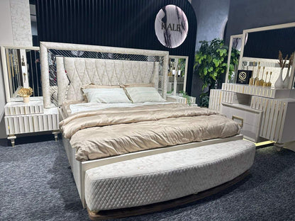Luxurious Modern Bedroom Set with Round Bed