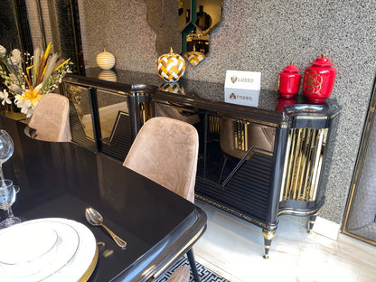 Elegant Modern Dining Set with Luxurious Finish