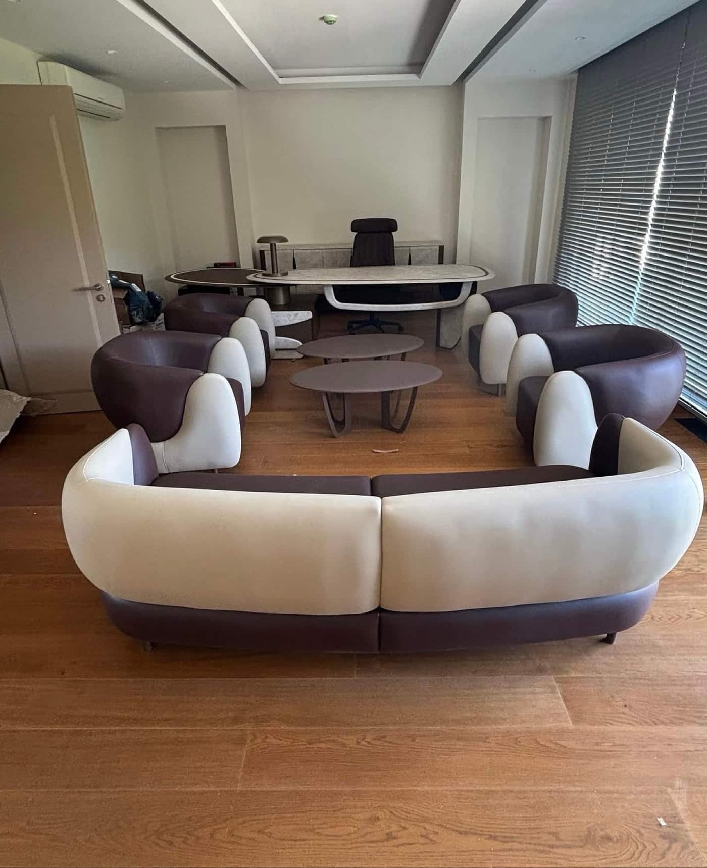 Modern Curved Sofa Set