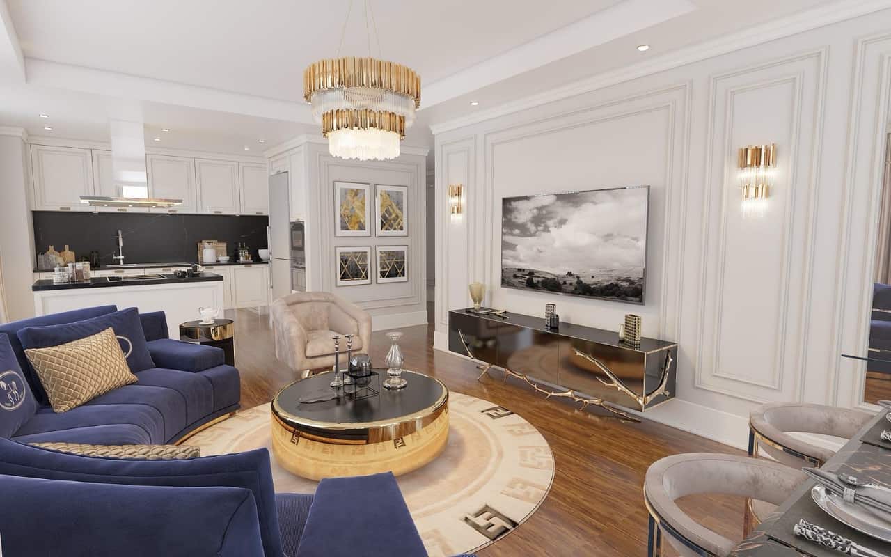 Luxurious Modern Living Room Set