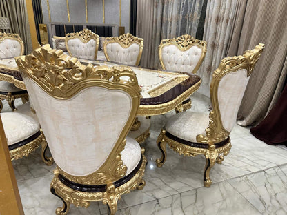 Luxurious Golden Dining Set