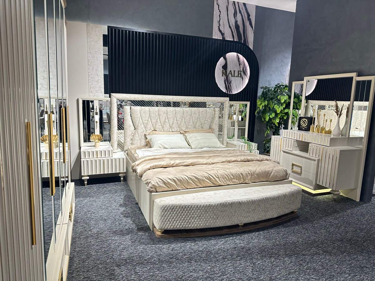 Luxurious Modern Bedroom Set with Round Bed