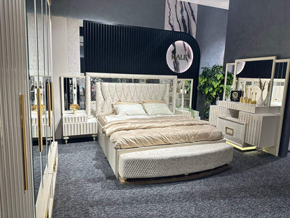 Luxurious Modern Bedroom Set with Round Bed