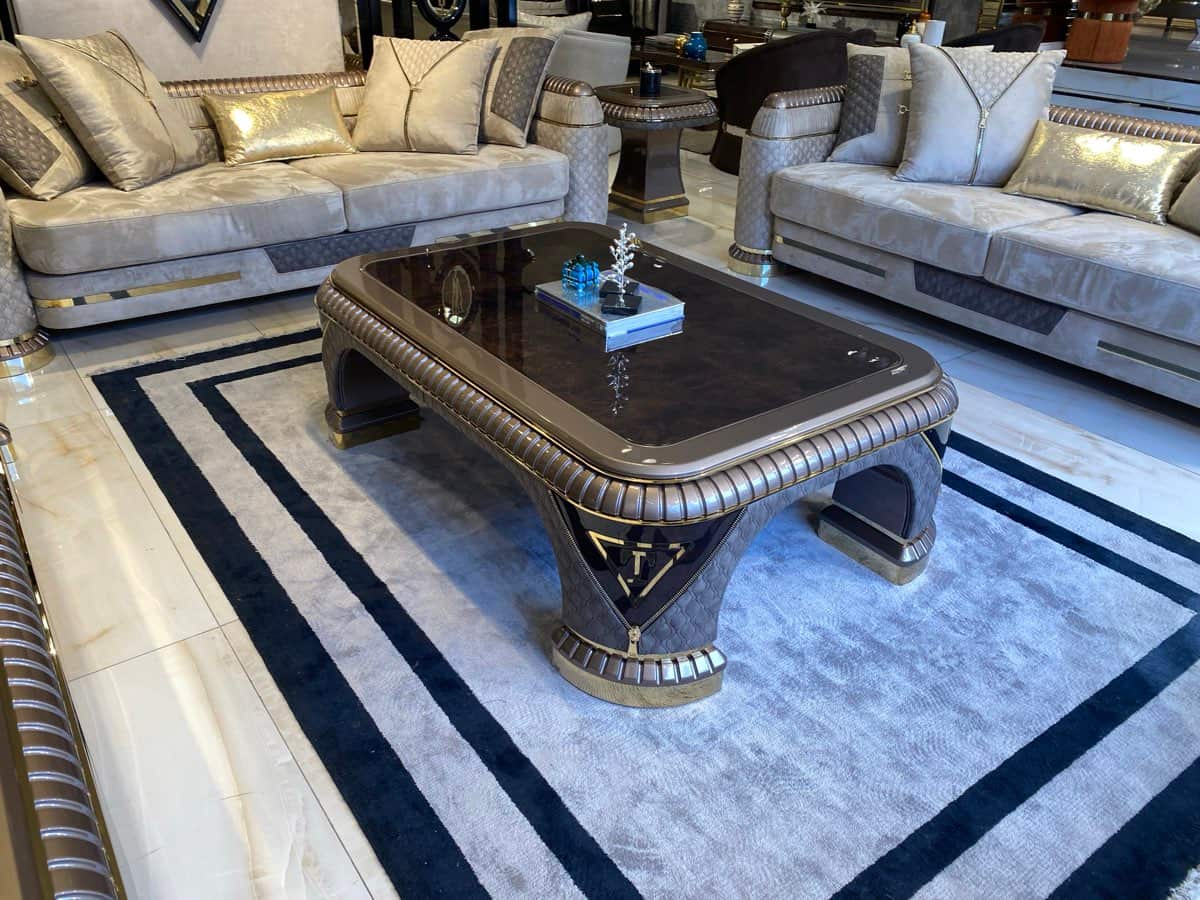 Luxurious Modern Coffee Table with Glossy Finish