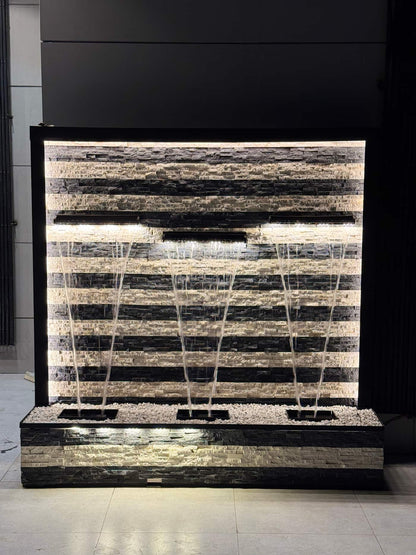 Modern Indoor Water Fountain with LED Lighting