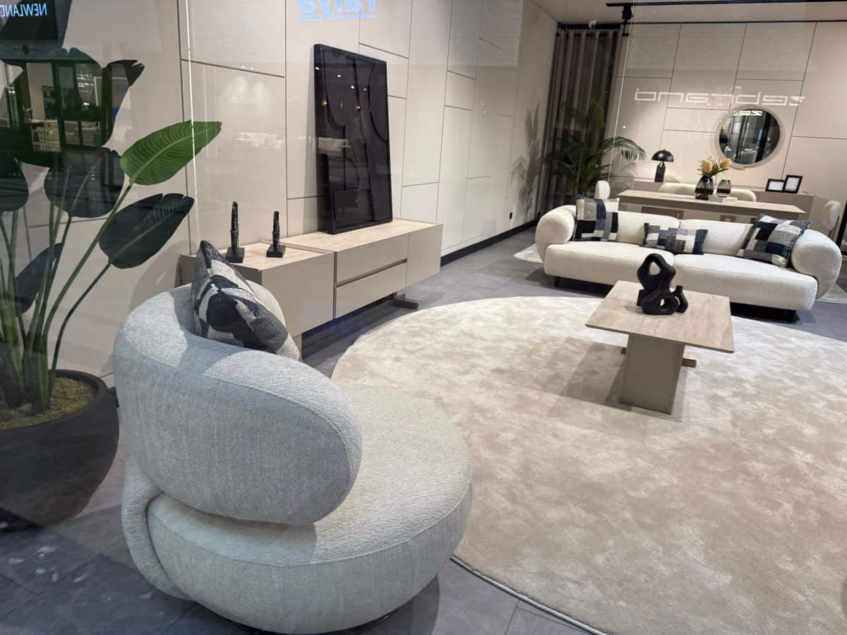 Modern Curved Sectional Sofa Set