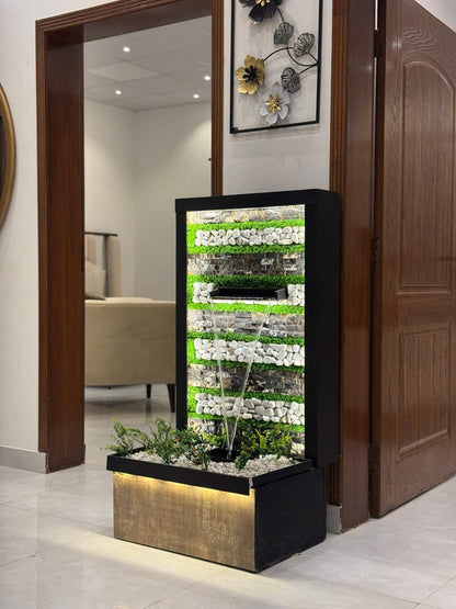 Modern Indoor Water Fountain with LED Lighting