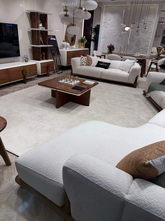 Modern Living Room Set with Pendant Lights