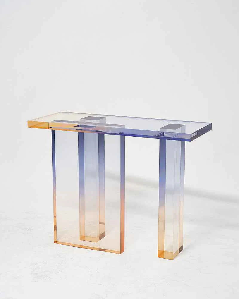 Lavender Crystal Console Table IV | Gradient Console Table